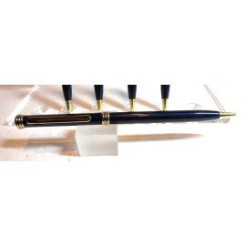 TERZETTI LOT OF 10 TERZETTI CROWN SLIM BLUE BALLPOINT-METAL BRASS BODY-USE CROSS REFILLS
