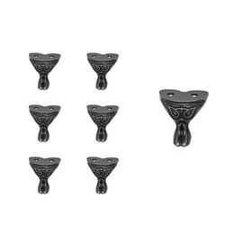 WEAXIO 10pcs Antique Style Box Furniture Legs with Screws - Vintage Jewelry Box Legs, Hardware Corner Feet Protectors for Wooden Gift Cabinet Cases, Decorative Furniture Legs