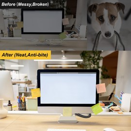 Cord Protectors from Pets no Chew, 10ft Cord Covers for Pets, 1Inch Wire Covers for Cords, Cable Management for USB, Power, Audio and Video Cords