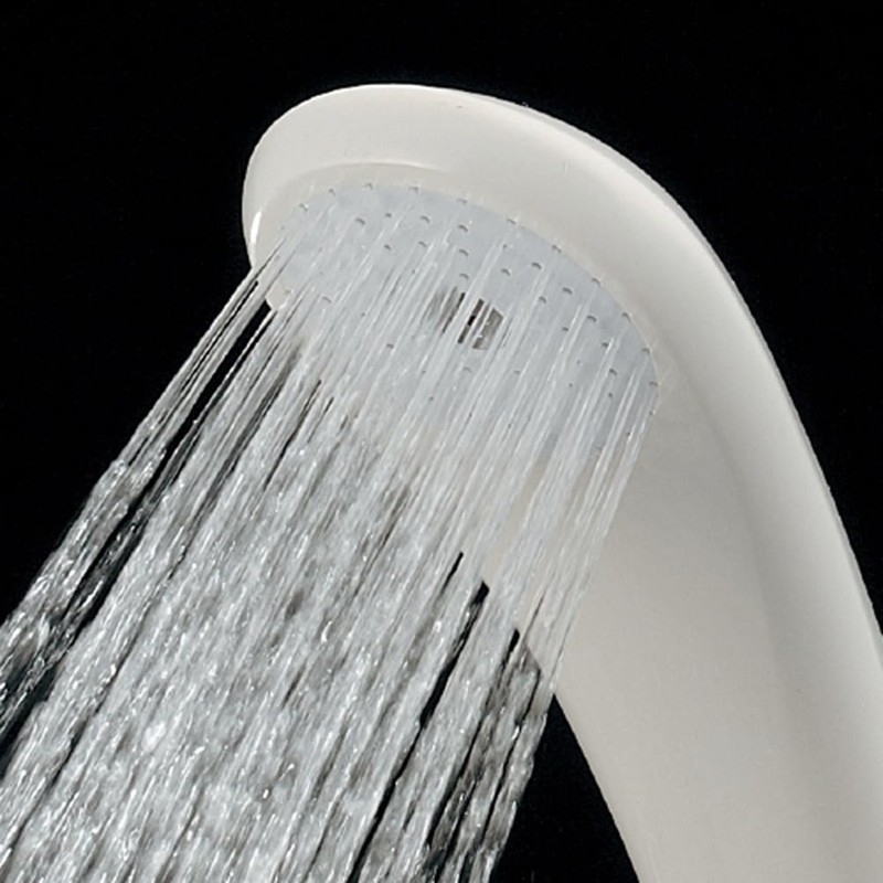 Kakudai 366-522-W Shower Hose Set, White, 3.6 ft (1.6 m)