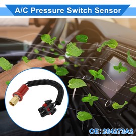 VekAuto 1 Pc A/C Pressure Switch Sensor for Case Skid Steer Loader TR270 TR310 TR320 TR340 TV380 Engine Air Conditioning Refrigerant Pressure Transducer