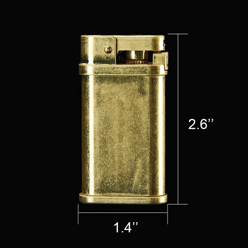 Laicengo Vintage Trench Lighter Kerosene Copper Lighter, Windproof Brass lighters