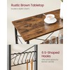 VASAGLE Kitchen Shelf on Wheels, Serving Cart with 3 Shelves,