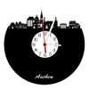 bigcopy e.K. Aachen Skyline Wall Clock with Dial, High-Quality Acrylic