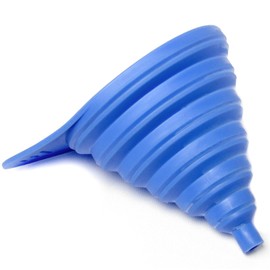 Chef Craft Select Plastic Collapsible Funnel, 3 inches in diameter, Blue