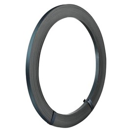 Steel Strapping Coil 1/2” Wide, 300 ft(Long) x 0.02", Black Packaging Steel Strapping Roll, 1500 lbs Break Strength, Tensile Strength for Heavy Loads, Pallet Strapping