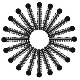 Pack of 1040 Black Orthodontic Braces Rubber Bands O Rings Elastic Ligature Bandages for Braces Accessories for Teeth Correction Ligature Bands