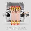 lyrlody CPU Air Cooler, 6 Heat Pipe CPU Fan Cooler