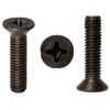 M6 (6mm x 12mm) Black Zinc Flake Phillips Countersunk Machine