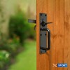 XFORT® Black Suffolk Gate Latch, Garden Gate Latch, Door Catch,