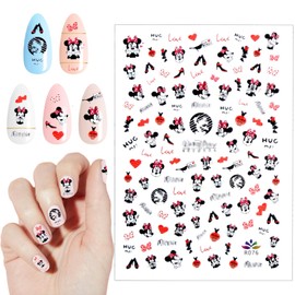 Nail Stickers, Cartoon Mouse Nail Art Stickers, Kawaii Stickers, Children's Mini Cute Cartoon Nail Art Stickers, Gifts for Girls, Women, Children (70+ Decals)