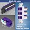 Everest Media Solutions 45° Angled CAT6 Keystone Jack in Purple