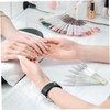 Baluue 2 Sets of Fan-Shaped Nail Display Boards for Nail