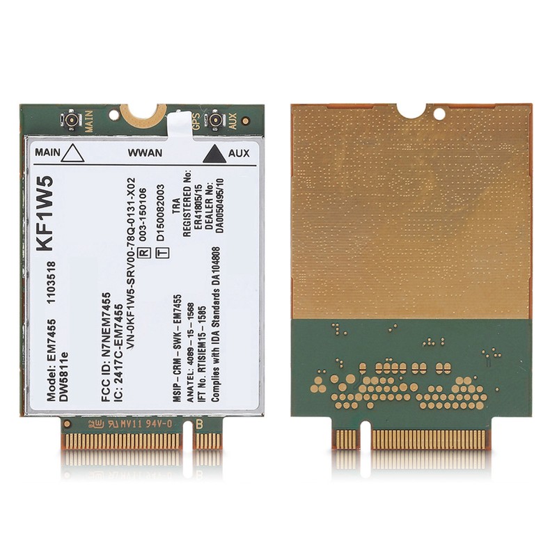 Replacement Wireless EM7455 for Dell DW5811e Qualcomm 4G LTE WWAN