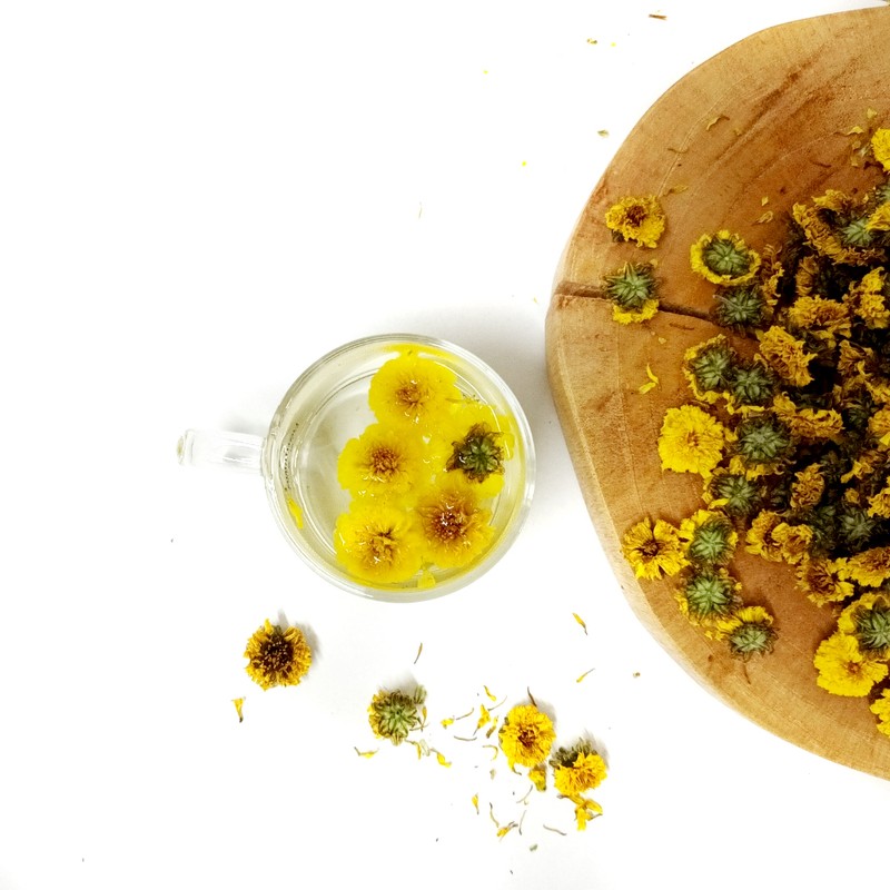 Sanhaerang flower tea 3-piece gift set, chrysanthemum, marigold, corresponding flower