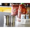 Stainless Steel Salt and Pepper Shakers Set for Kitchen Condiments