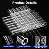 GLOMAXLY 24 Pcs Borosilicate Glass Tubes 4.4 Inch, Thick Wall