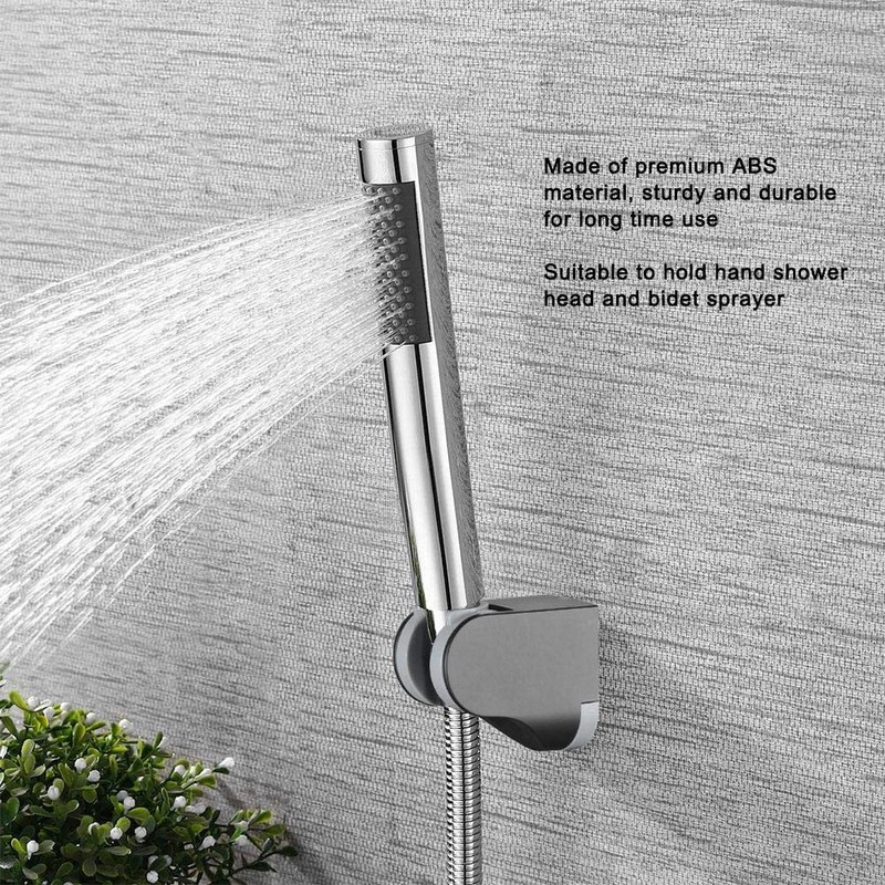 Shower Head Holder, Wall Mount Hand Shower Bracket Adjustable Movable