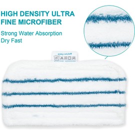 BIHARNT 8 Pack SMP20 Washable Steam Mop Pads Compatible with Black+Decker Steam Mop SM1600, SM1610, SM1620, HSM13E1, HSMC1300FX, HSMC1321, HSMC1361SG