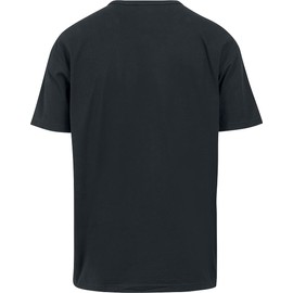 Urban Classics men's T-shirt. Plain basic oversized tee with over-cut shoulders in 7 colours. Sizes S to XXL. (Oversized Tee) - Black (Black), size: l