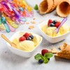 200 PCS Colourful Mini Disposable Tasting Spoons, Plastic Assorted Ice