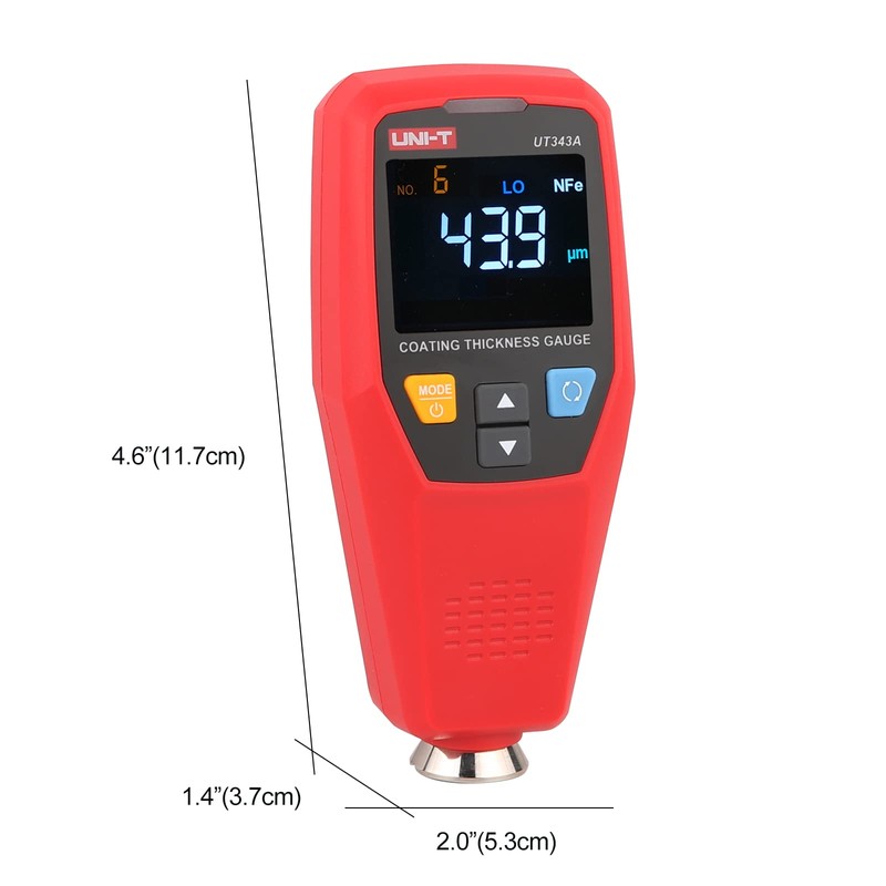 UNI-T UT343A Car Paint Thickness Gauge Tester Coating Meter Paint