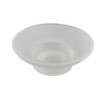 Frosted Glass Soap Dish Round Bathroom Replacement Soap Holder 2