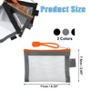 VOCOSTE Mini Zipper Mesh Bag Mesh Zipper Bag Storage Pouch