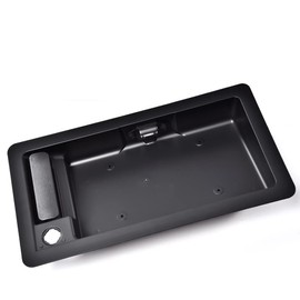 CHEDA Rear Cargo Door Handle & License Plate Tag Bracket Compatible with 1992 1993 1994 1995 1996 1997 1998 1999 2000 2001 2002 2003 2004 2005 2006 2007 Ford Van Econoline E150 E250 E350