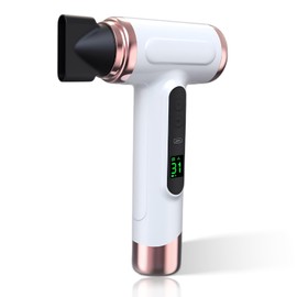 Vikye Cordless Hair Dryer,15000mAh Rechargeable Hair Dryer,3 Adjustable Cold Hot Wind,200W Battery Operated Hair Dryer for Travel Camping