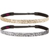 Hipsy Women's Adjustable NO SLIP Bling Glitter Headband Multi Packs