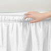 Lush Decor Ruched Ruffle Elastic Easy Wrap Around Bedskirt, Twin/Twin-XL/Full,