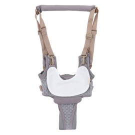 Baby Walking Harnesses Lightweight Adjustable Detachable Crotch Pad Handheld Toddler Walk Assistant Belt for 8‑24M Grey