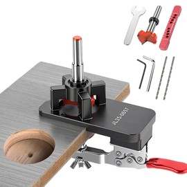 35 mm Hinge Drilling Template Set: GWAEPU Concealed Hinge Gauge Aluminium Alloy Drilling Template Pot Hinge for Wooden Furniture Door Cabinets Hinges on Cabinet Doors Door Installation