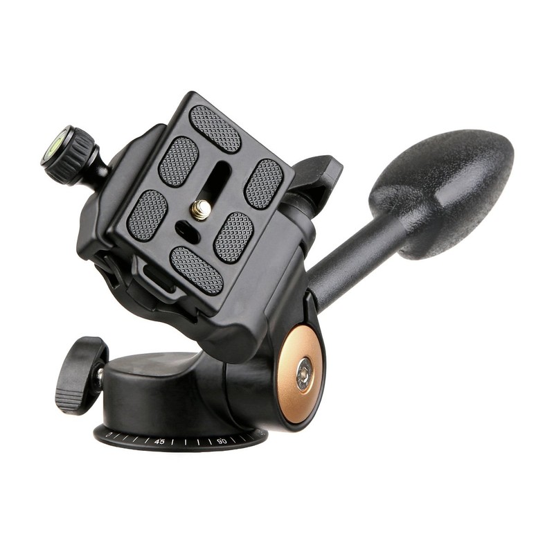 ayex hydraulic 3-way tripod head tilt with quick release plate