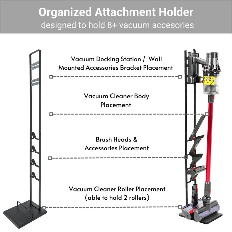 IZSOHHOME Vacuum Stand for Dys,Storage-Stand-Docking-Station-Holder Compatible with Dys,Stable Metal Storage