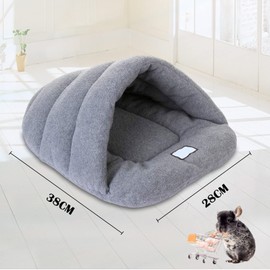 TUAKIMCE Guinea Pig Bed Soft Fleece Rat Bed Guinea Pig Bedding,Hamster Bed Sleeping Bag,Warm Slippers Guinea Pig House,Small Animal Bed Cave Nest for Hamster Chinchilla Small Hedgehog Turtle