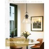 Audickic Black Pendant Lights Kitchen Island, 10.5" Farmhouse Pendant Lighting
