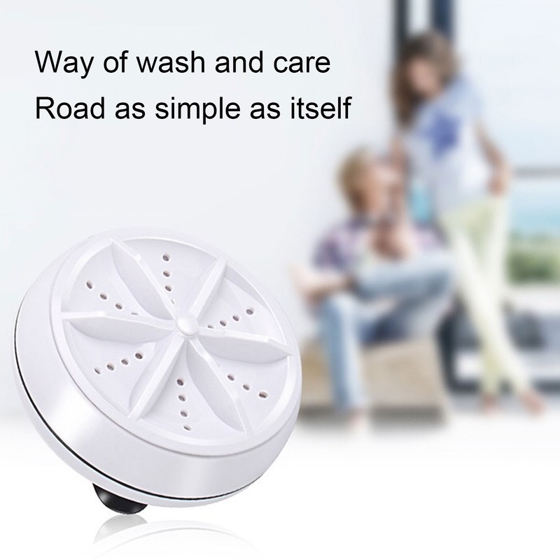 Mini Ultrasound Washing Machine USB Portable Turbine Cleaning 4 Level