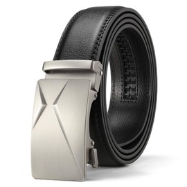 FALAN MULE Mens Belt,Slide Leather Ratchet Belt for Mens