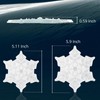 devembr Snowboard Stomp Pad, 3D Clear Snowflake Snowboard Stomp Pads,
