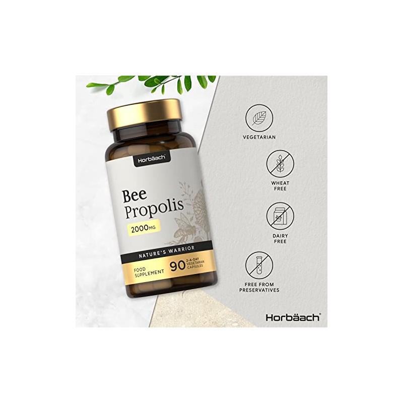 Bee Propolis Capsules | 2000mg | 90 Vegetarian Capsules |