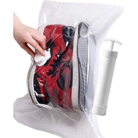 Sneakers Storage Pack Storage Compression Bags (10 Compression Bags + 1 Air Release Rod)