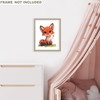 RoyoLam Sitting Little Red Fox Canvas Wall Art Prints -