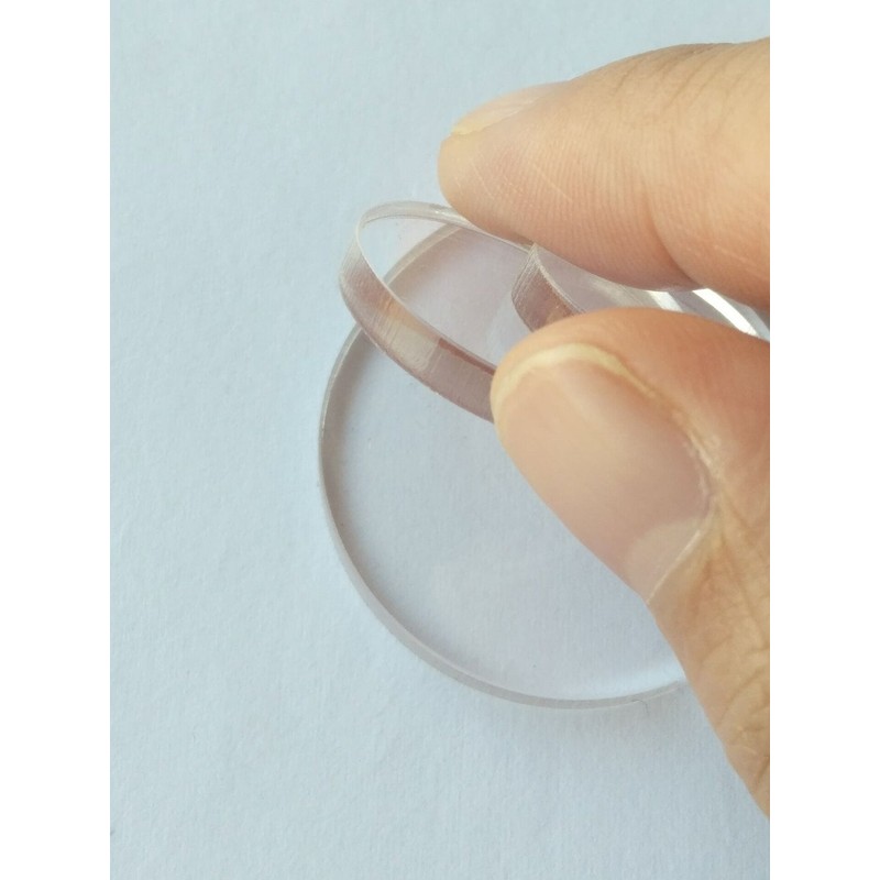 MEYA Set of 20pcs Clear Acrylic Discs, Plexiglass Laser cut