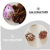 CAXUSD 50 Pcs Small Artificial Pine Cones Decorative Natural Pine