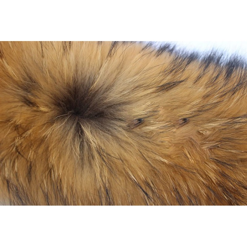 Real Pelts Collar Women Neck Warmer Scarf Raised Raccoon Hairs