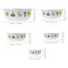 BESTonZON Set of 5 Salad Bowls Set Enamel Bowl with