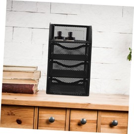 VILLFUL Multi Desktop Organizer Box for Stationery Storage Three-Drawer Hollow Design for Efficient Space