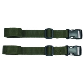 Webbing Strap with Quick Release Buckle, Pack of 2 (Olive Green, 1 metre)